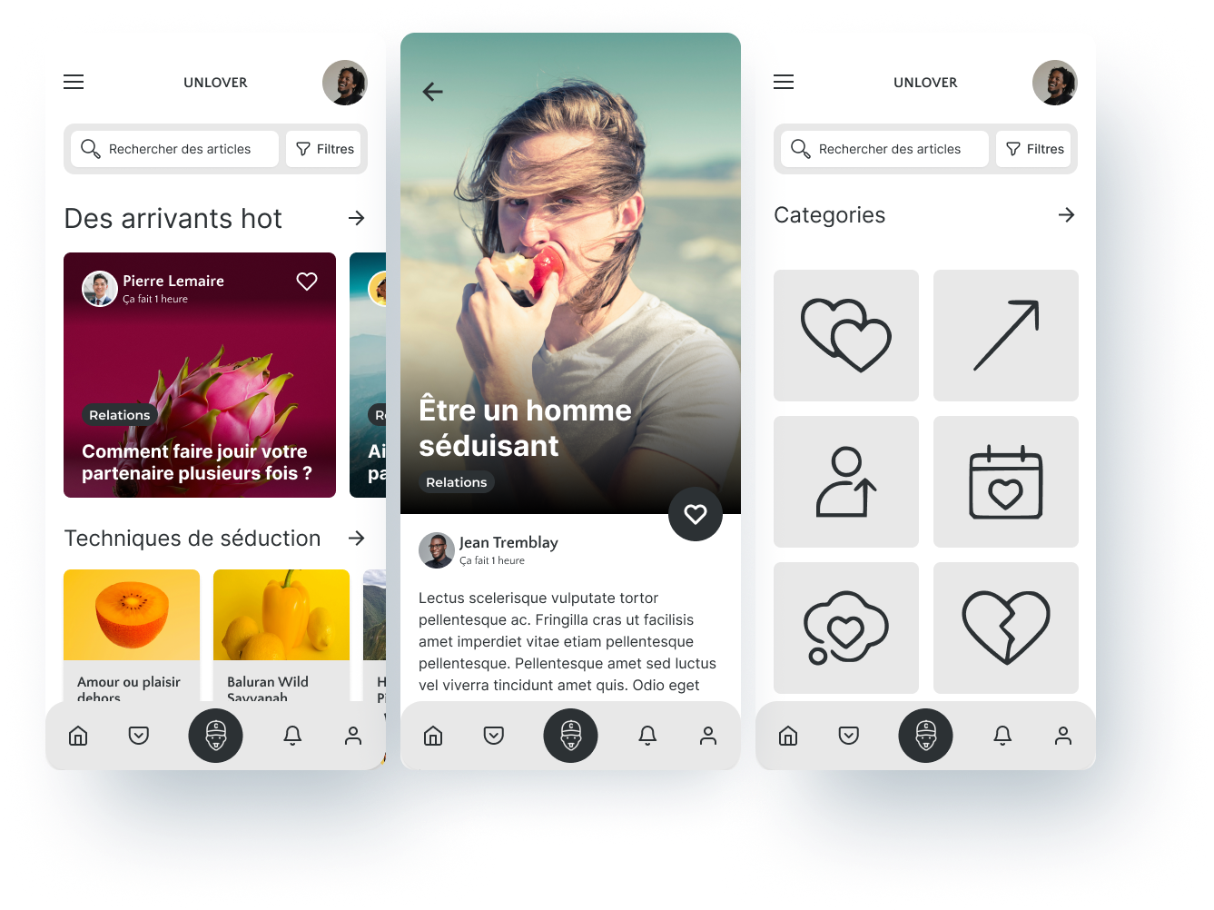 The Un-Lover platform showing an article in dark mode, optimized for readability.