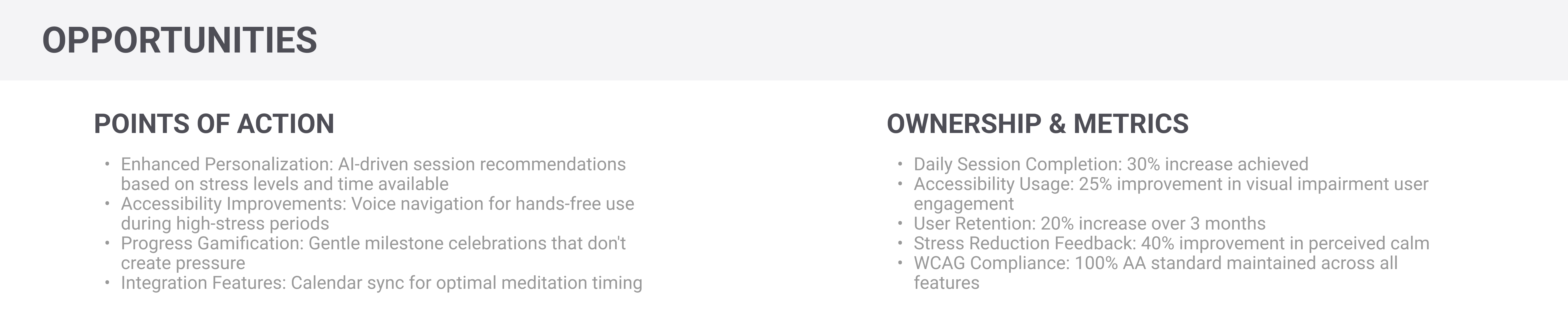 üZen progress tracking screen with calming visual indicators