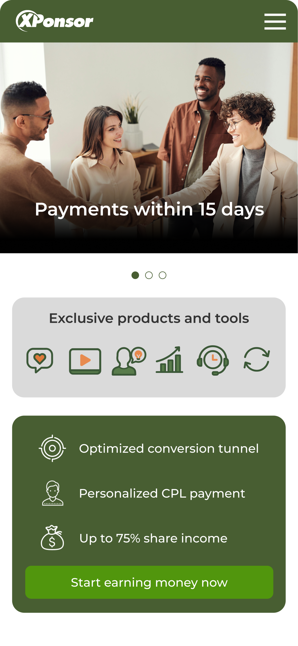 The Xponsor B2B platform dashboard, designed for efficient sponsorship management